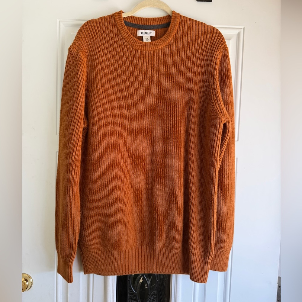 William Rast Burnt Orange Crewneck Sweater